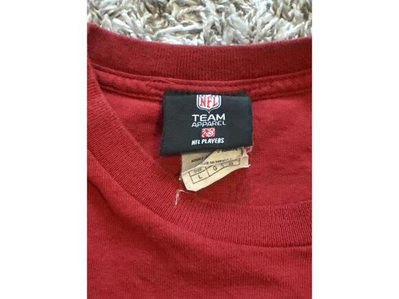 Men NFL Team Apparel Red 49ers Kaepernick #7 T-Shirt L - Picture 2 of 4